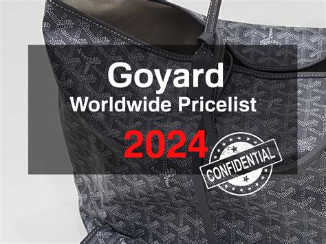 goyard tax free|goyard bags price list.